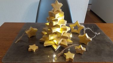 【クッキー型】オーブン陶土でクリスマスツリーと箸置きを作ってみました。【子どもと一緒】